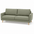 Skandinavisches Sofa Salbeigrün mit abnehmbaren Kissen 205x90 cm