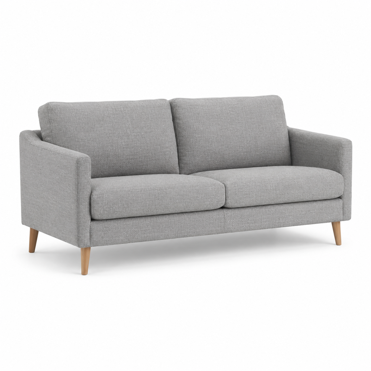 Kleines Sofa Taubengrau mit schmalen Armlehnen 176x84 cm