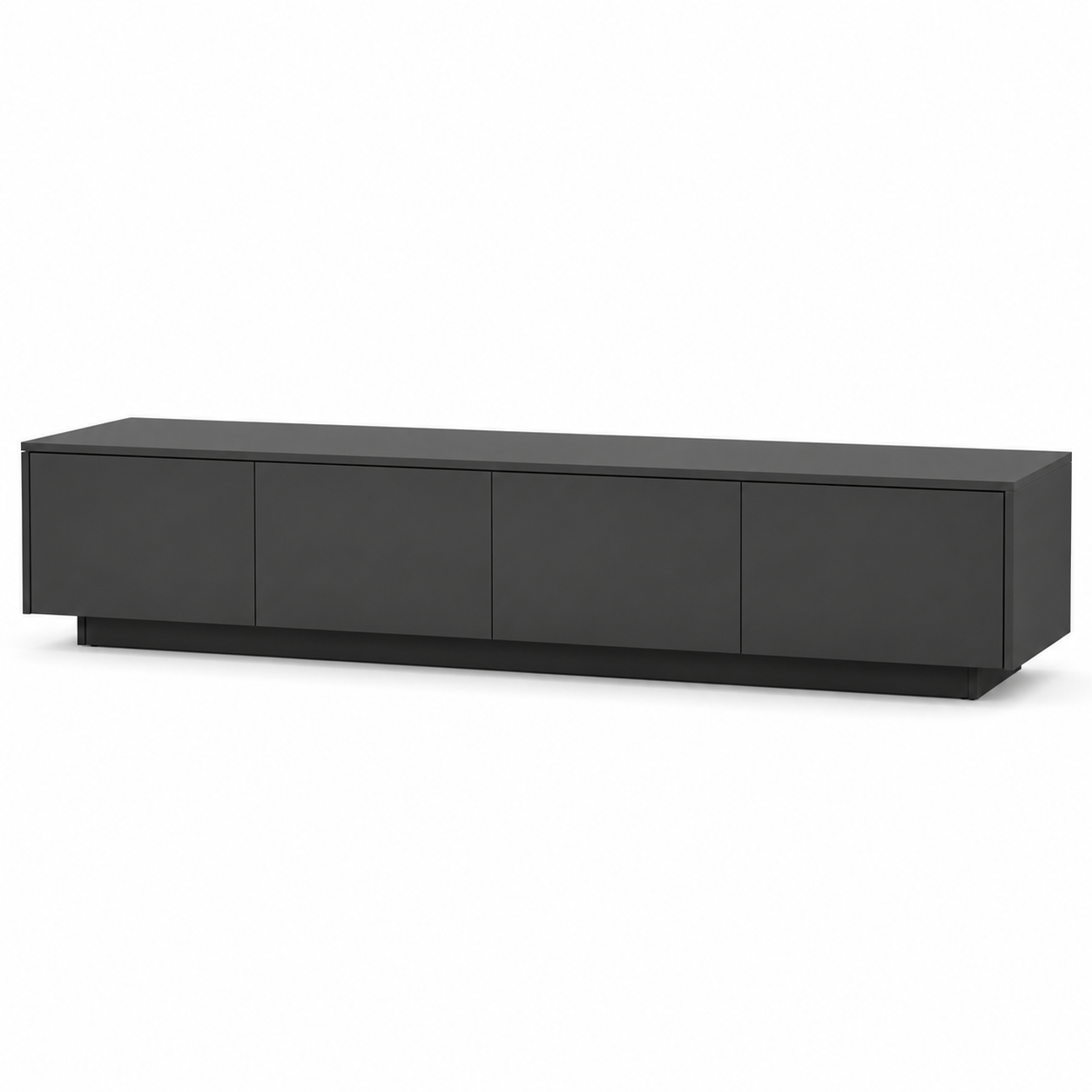 Modernes TV-Lowboard Anthrazit mit grifflosen Fronten 200x42x44 cm