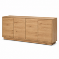 Sideboard Eiche Natur mit vier Türen 160x42x78 cm