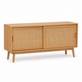 Niedriger Wohnzimmerschrank Eiche Dunkel 120x40x70 cm