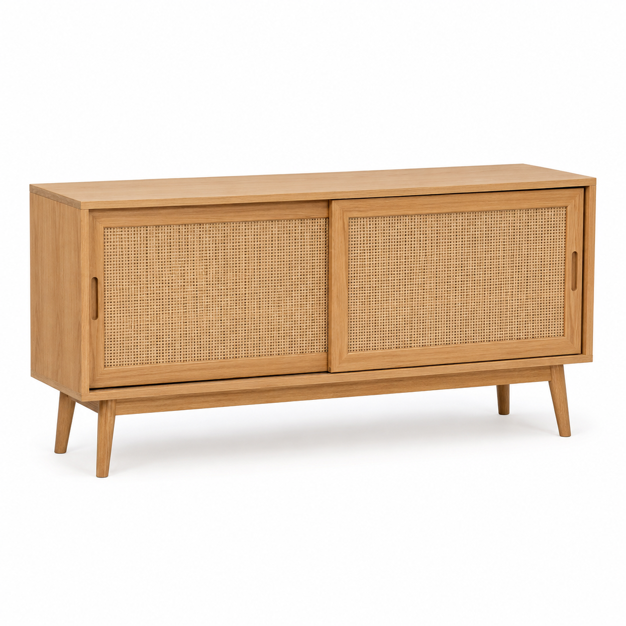 Niedriger Wohnzimmerschrank Eiche Dunkel 120x40x70 cm